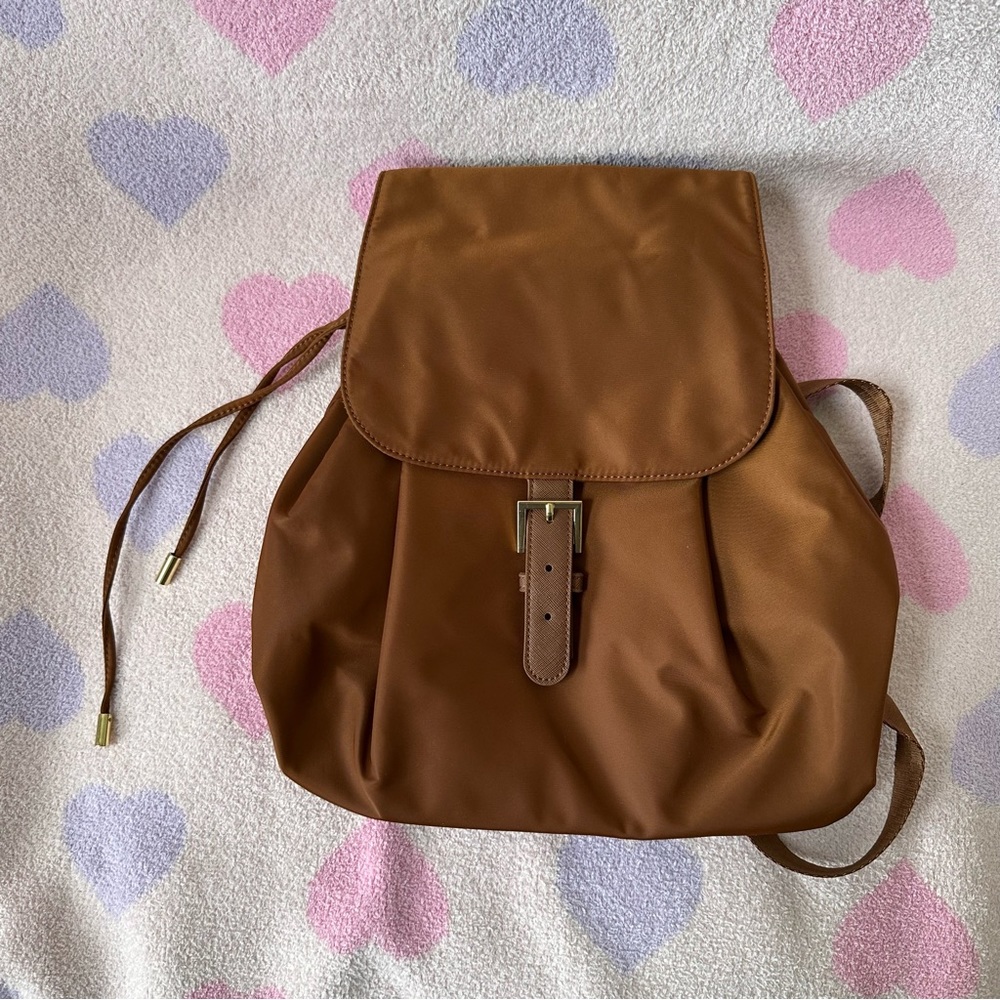 Stoney Clover Lane Chocolate Drawstring Backpack